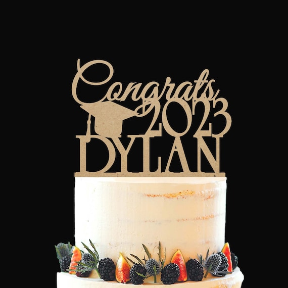 Congrats Cake Topper Graduation Cake Topper Custom - Etsy