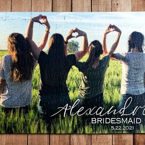 Bridesmaid Gift, Bridesmaid Proposal, Picture Puzzle, Wedding Gift, Bride Gift, Gift For Bridesmaid, Custom Puzzle, Maid Of Honor Gift