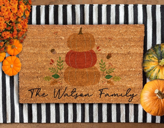 Fall Welcome Pumpkin, Coir Door Mat, Welcome Mat, Front Door Mat, Outdoor  Pumpkin Mats, Funny Doormat, Fall Welcome Mats, Coir Mats 