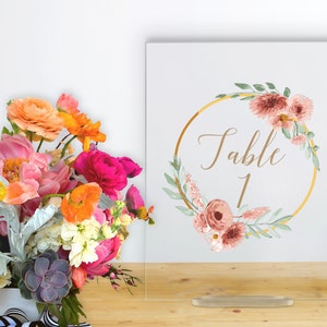 Wedding Table Numbers, Clear Acrylic Table Numbers, Wedding Decor, Table Numbers For Wedding, Wedding Table Decor, Wedding Numbers
