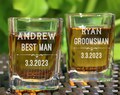 Groomsmen Shot Glasses, Groomsman Gift, Wedding Party Favor, Best Man Shot Glasses, Wedding Favors, Personalized Shot Glasses, Wedding Favor