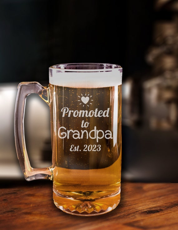Promu grand-père chope à bière, verre à bière grand-père