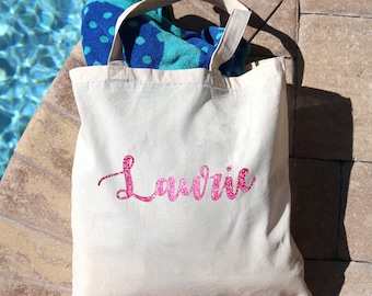 Personalized Tote Bag Made Of Canvas, Custom Tote Bag, Canvas Tote Bag, Tote Bags, Name Tote Bag, Bridesmaid Tote Bag, Personalized Gift
