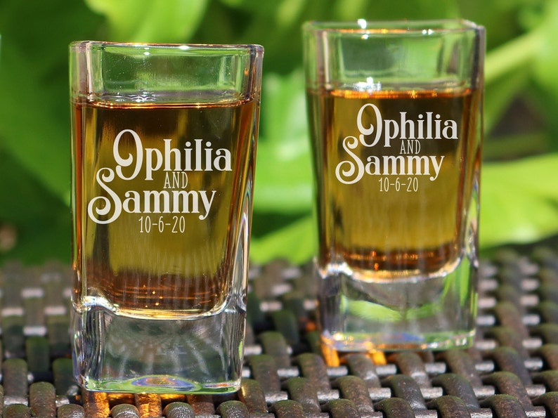 Wedding Shot Glasses Wedding Gift Wedding Party Favor Etsy