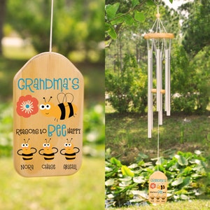 Grandma Mothers Day Wind Chime, Mothers Day Gift, Personalized Mothers Day Gift, Grandma Gift, Gift For Grandma