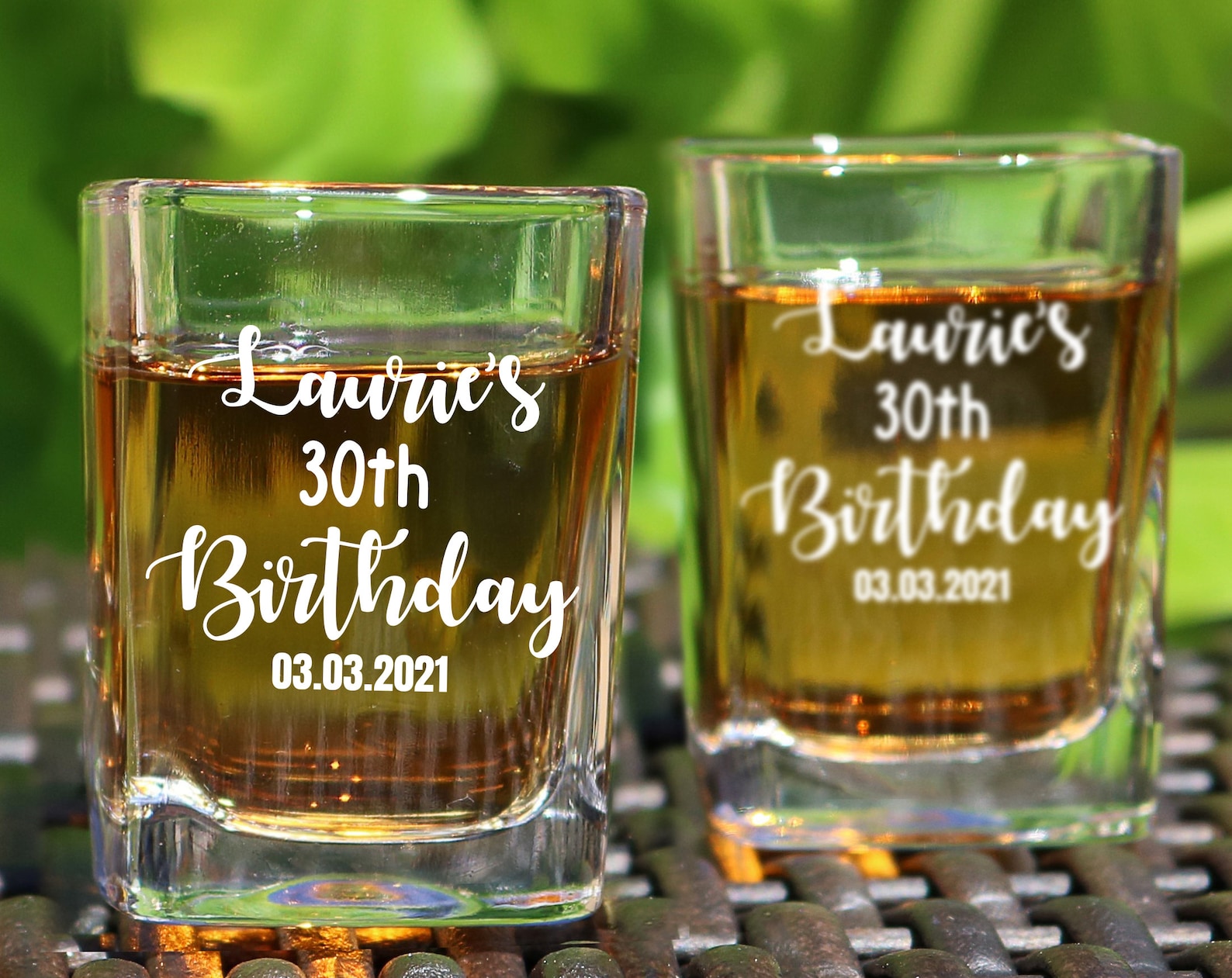 Birthday Shot Glasses Birthday Gift Birthday Party Favor Etsy
