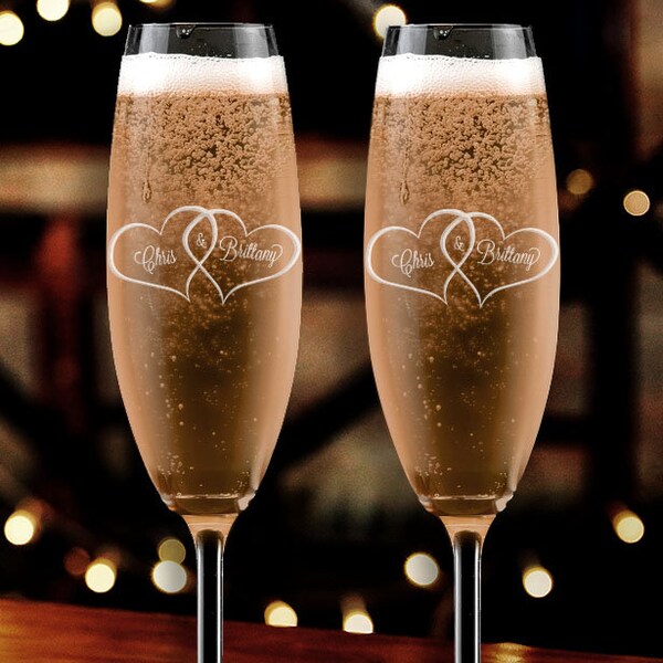 Champagne Glasses Etsy