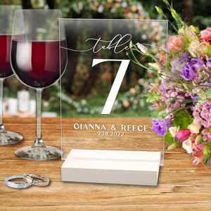Acrylic Table Numbers, Arch Table Numbers, Wedding Table Numbers, Modern Table Numbers, Table Numbers, Elegant Table Numbers