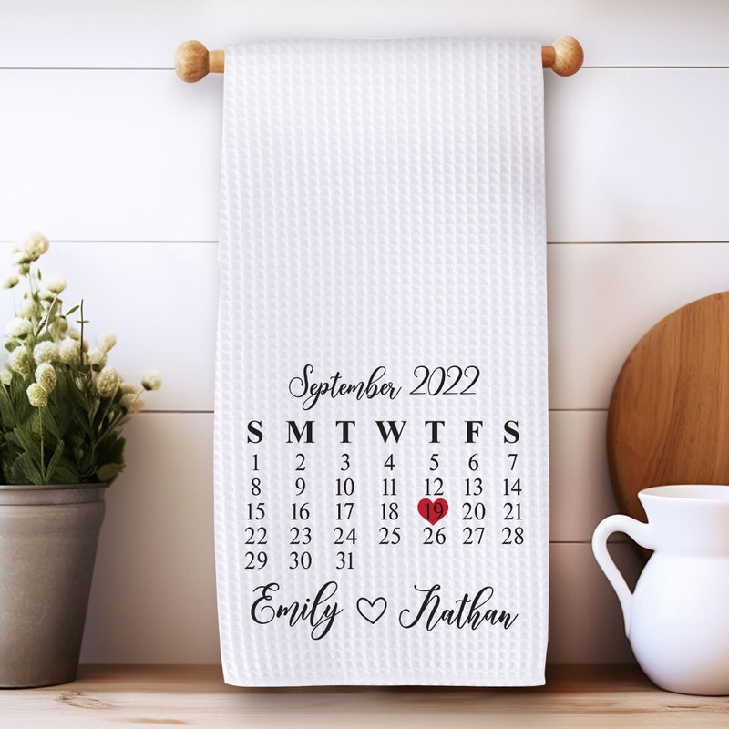 Tea Towel Calendar Etsy