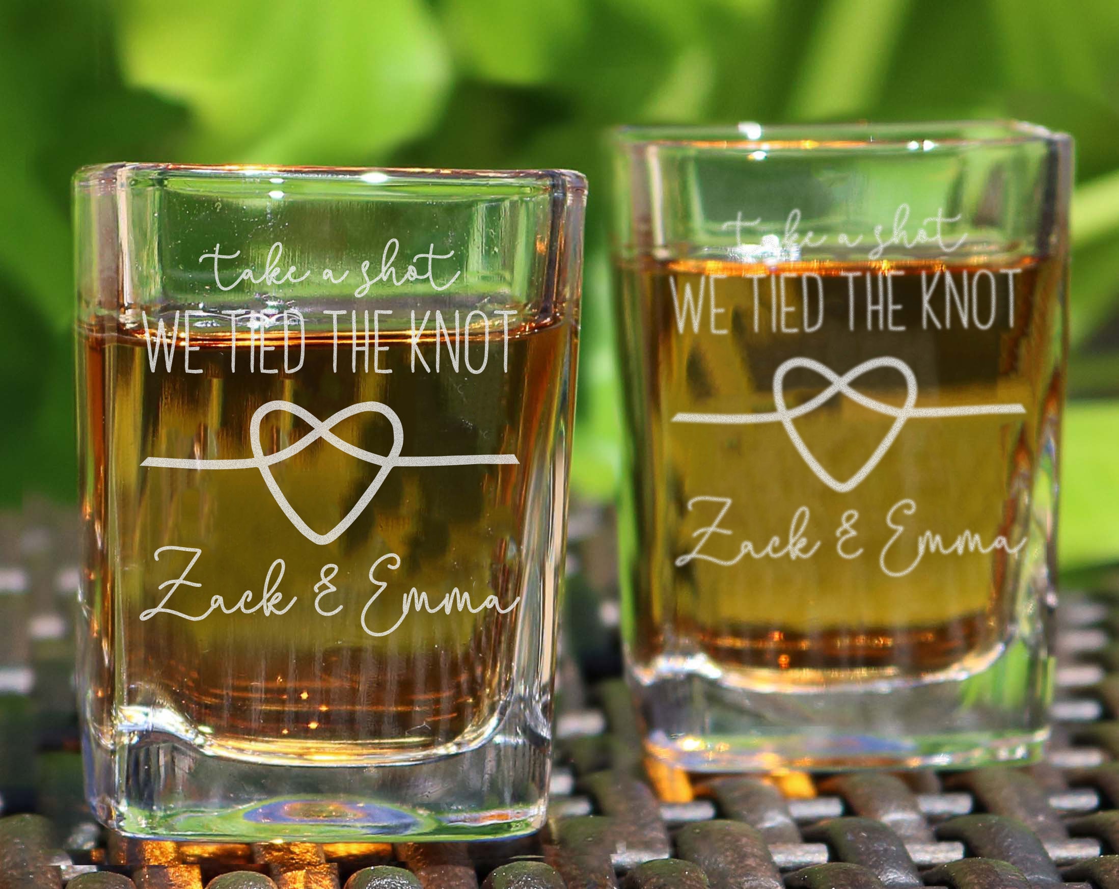 Classic Double Personalized Shot Glass - Home Wet Bar