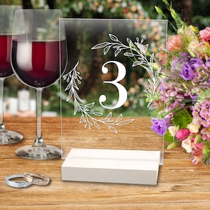 Table Numbers, Clear Acrylic Table Numbers, Wedding Decor, Table Numbers For Wedding, Wedding Table Decor, Wedding Numbers
