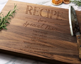 Mothers Day Gift Mum Gifts Wooden Chopping Board Personalised Family Portrait Gift for Wife This Mum Belongs To Christmas Gift for Mum