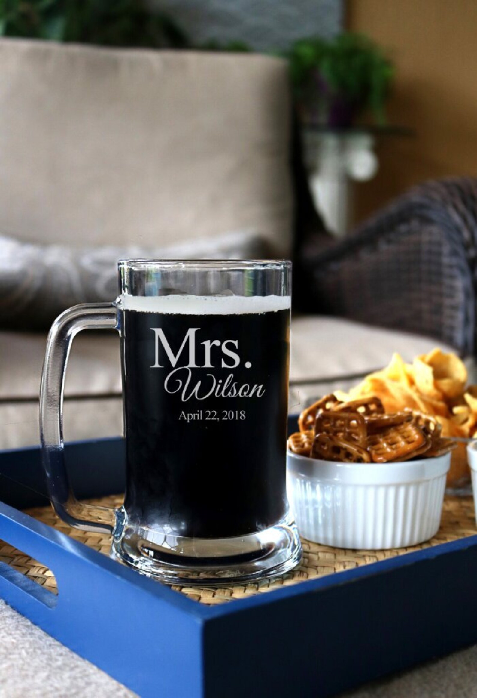 Personalized Wedding Beer Mug Custom Beer Mug Couple Beer Etsy