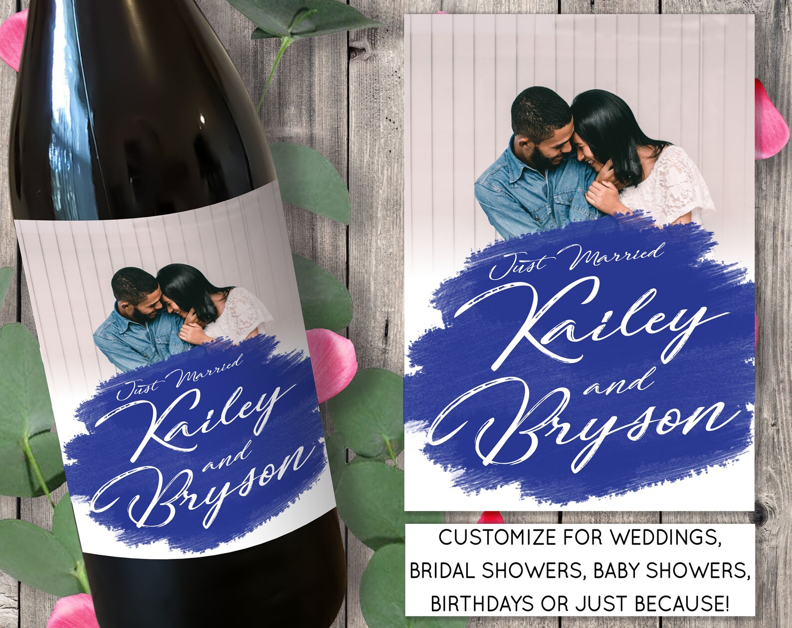 Photo Wine Label Create Your Own Wine Label Personalized Etsy