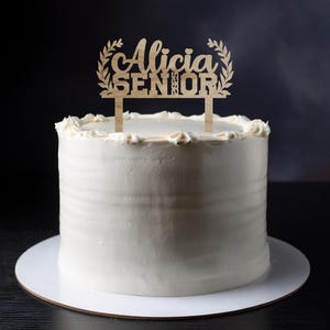 Graduation Cake Topper, Wood Cake Topper, Class Of Graduation Cake Topper, Graduation Decor, Graduation Cake Topper