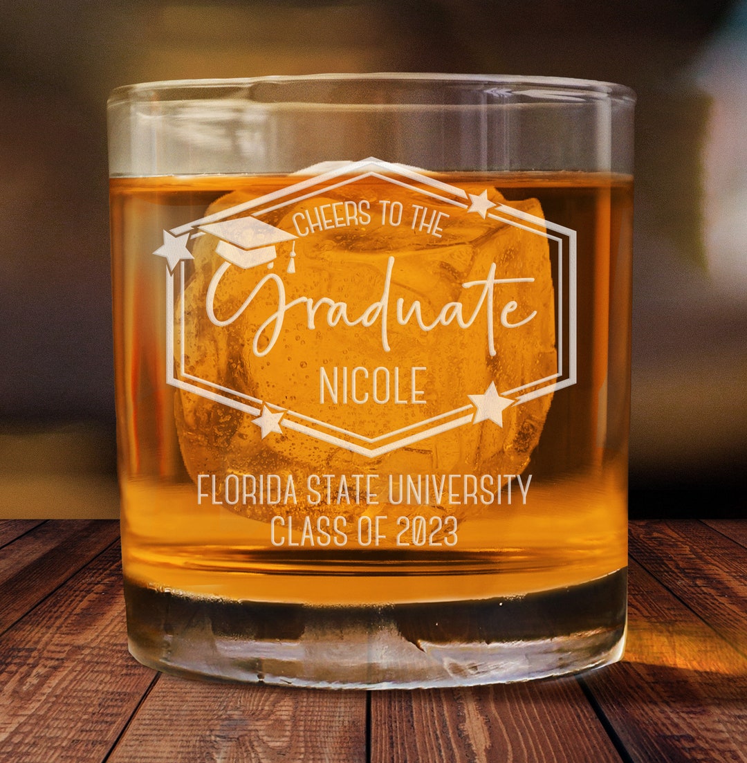 College Graduation Gift, Graduation Glass, Graduation Gift, College