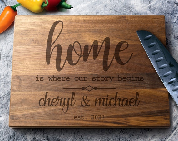 First Home Cutting Board, New Home Gift