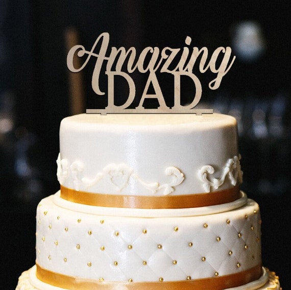 pix Cake Topper Beautiful Happy Birthday Papa Cake happy fathers day fathers day cake