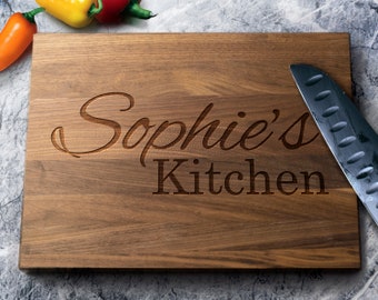 Personalized Cutting Board - Walnut - Maple - Cherry Wood - Engraved Cutting Board - Personalized Wedding Gift - Housewarming