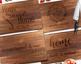 Housewarming Gift - New Home Gift - Wedding Gift - Personalized Cutting Board - First Home Gift, Personalized Housewarming, Our First Home