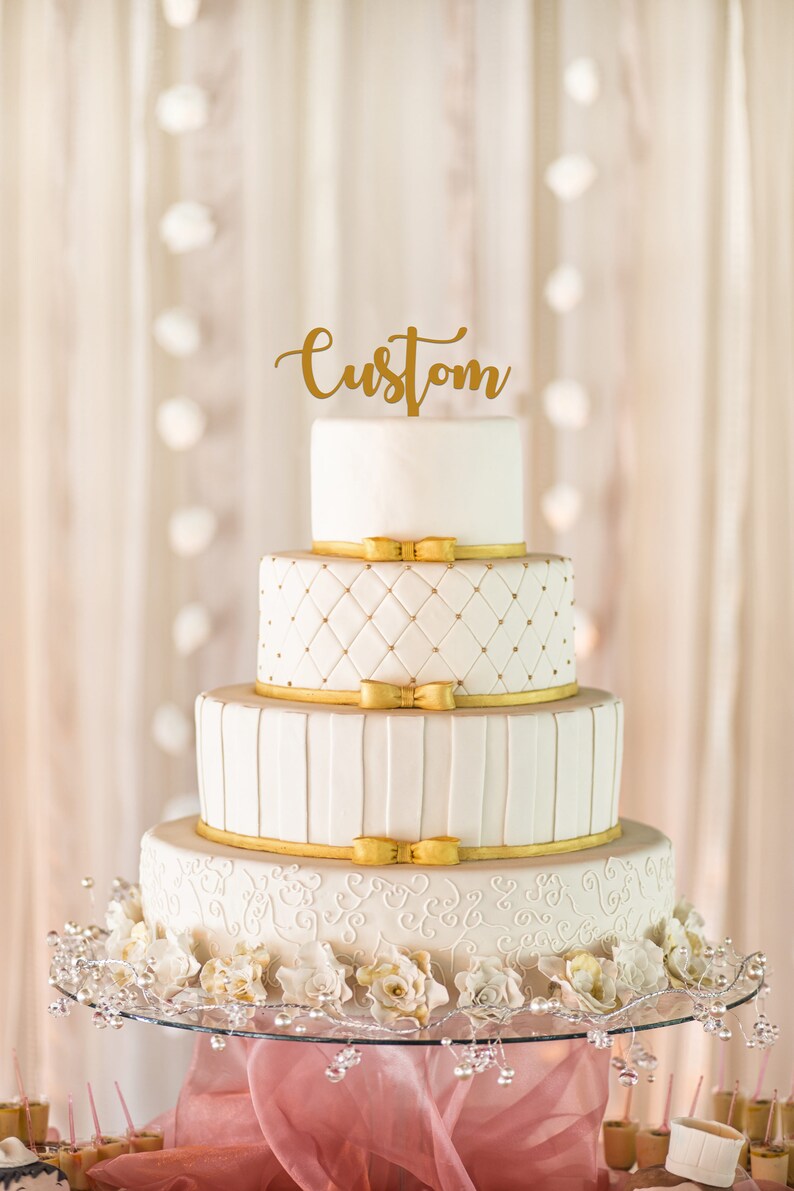 Custom Wedding Cake Topper, Personalized Wedding Cake Topper, Personalized Cake Topper, Custom Cake Topper, Custom Wedding Cake Topper image 1