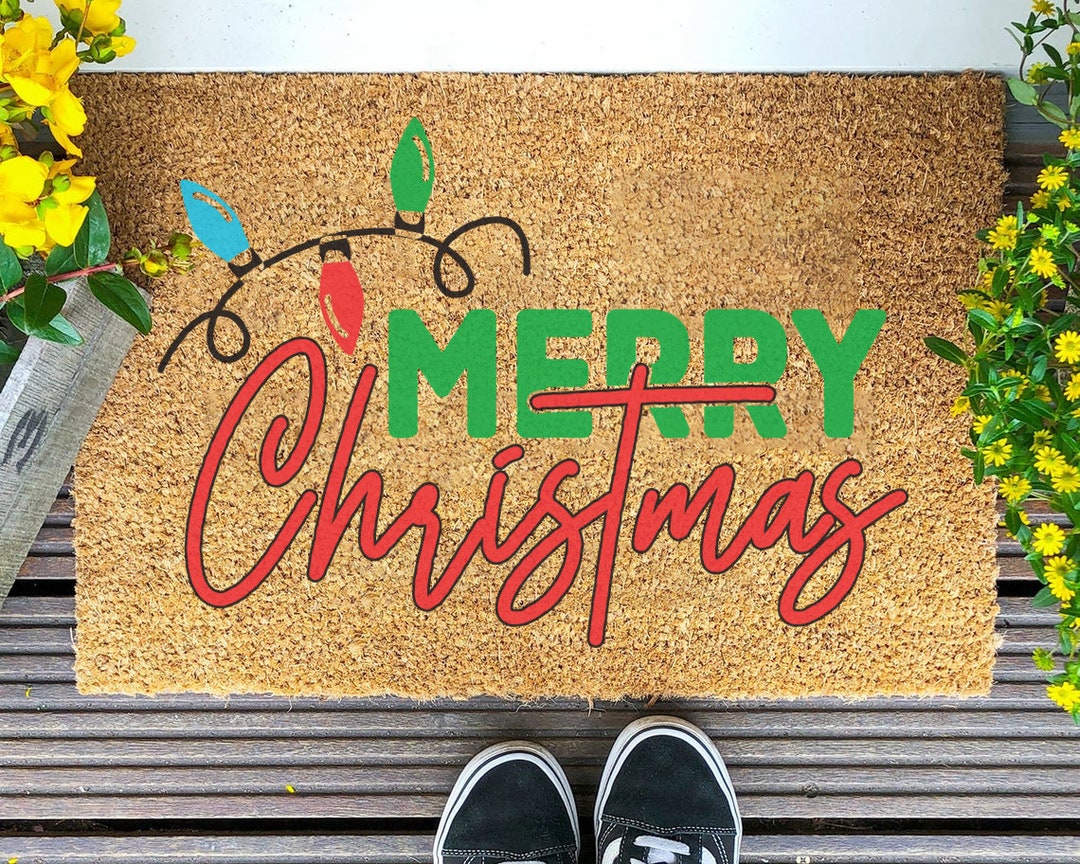Merry Christmas Door Mat, Christmas Decor, Christmas Decoration