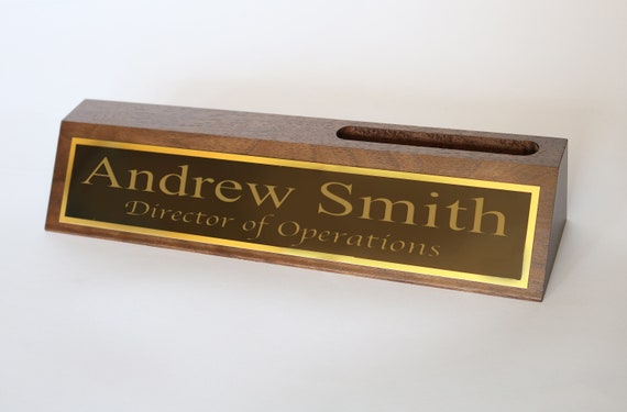 Personalized Desk Name Plates Office Accessories Decor Etsy
