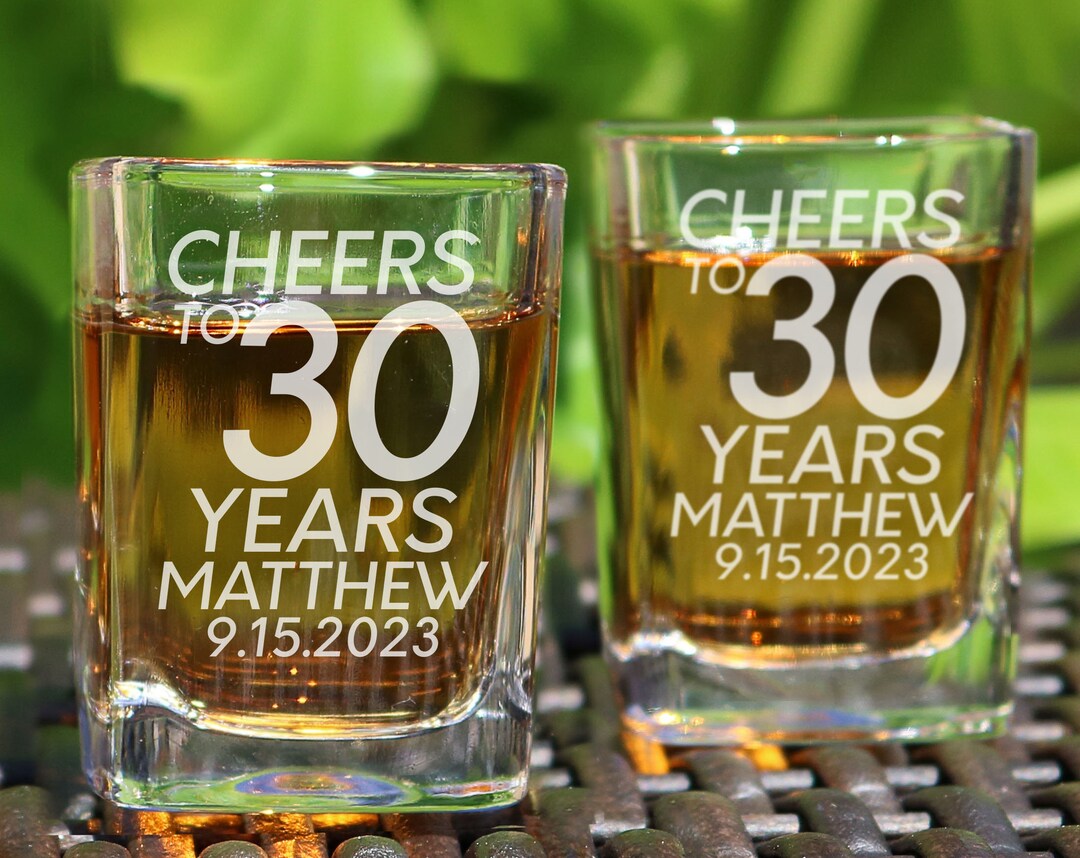 Birthday Shot Glasses, Birthday Gift, Birthday Party Favor, Birthday