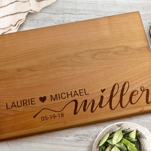 Personalized Cutting Board, Gift For Couple, Valentine Gift, Housewarming Gift, Anniversary Gift, Cheese Board, Wedding Gift, Christmas Gift