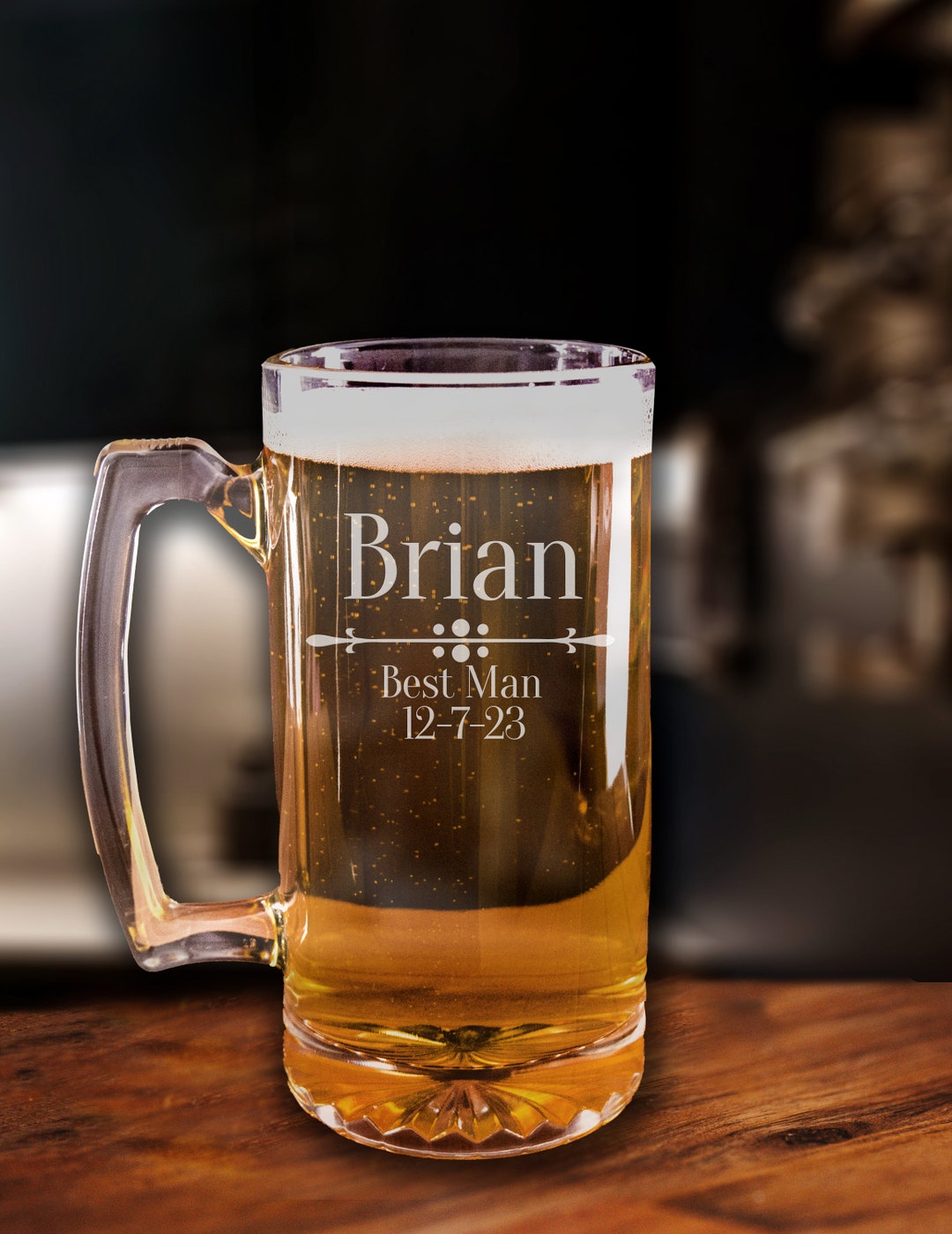 Personalized Groomsmen Beer Mug, Best Man Beer Mug, Groomsmen Beer Mug, Groomsmen Gifts, Wedding
