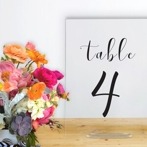 Wedding Table Numbers, Clear Acrylic Table Numbers, Wedding Decor, Table Numbers For Wedding, Wedding Table Decor, Wedding Numbers
