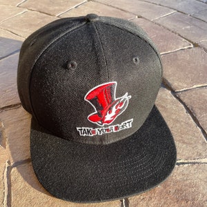 Persona 5 cap embroidered take your heart adjustable snapback hat