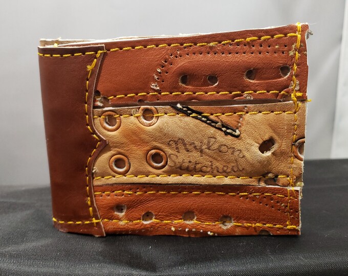 Repurposed Baseball Glove Bifold Wallet Etsy