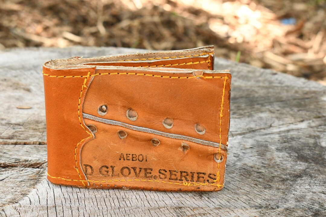 Baseball Glove Bifold Wallet Etsy
