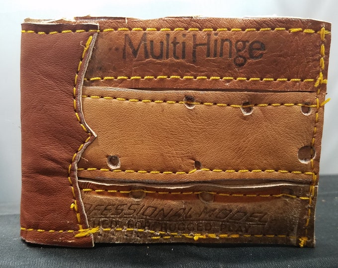 Repurposed Baseball Glove Bifold Wallet Etsy