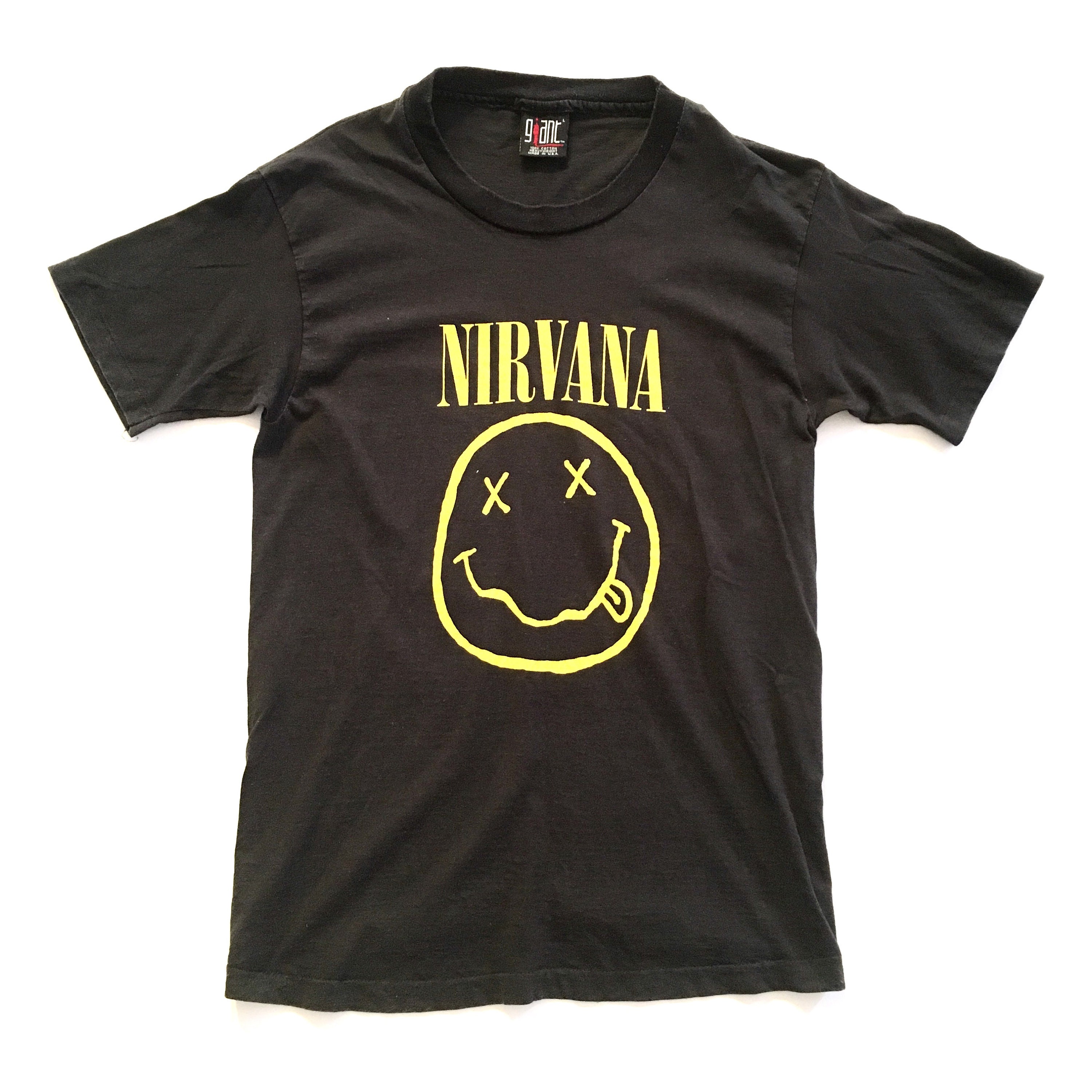 nirvana smiley t shirt