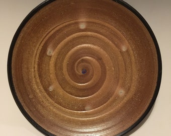 wood fired / salt glazed plate