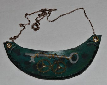 Steampunk Found Object Necklace #1
