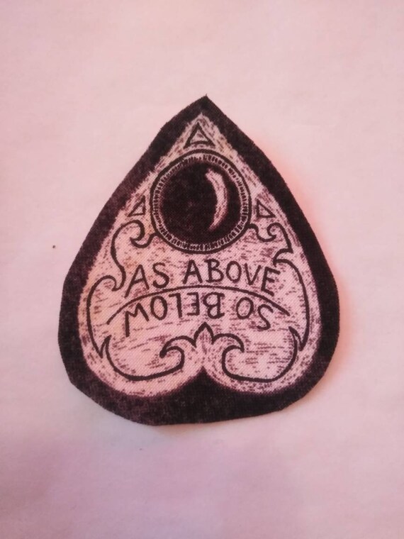 Ouija Board Planchette Iron On Patch 2 5x2 5 Occult Style Etsy