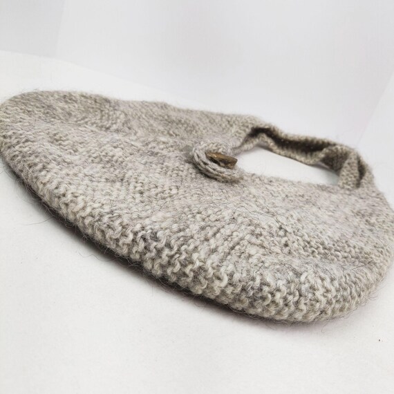 Vintage 1990s Crochet Sweater Purse Handbag Knit … - image 2