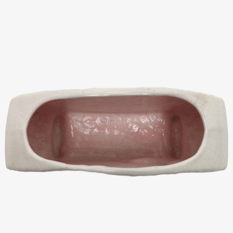 Vintage Royal Copley Pastel Riddle Planter Vase RARE Color MCM MOD Oval