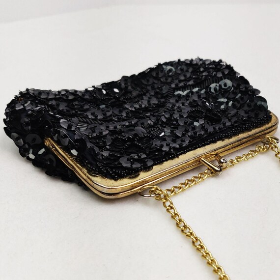 Vintage 1980s Retro 60s Baroque Beaded Purse Even… - image 3