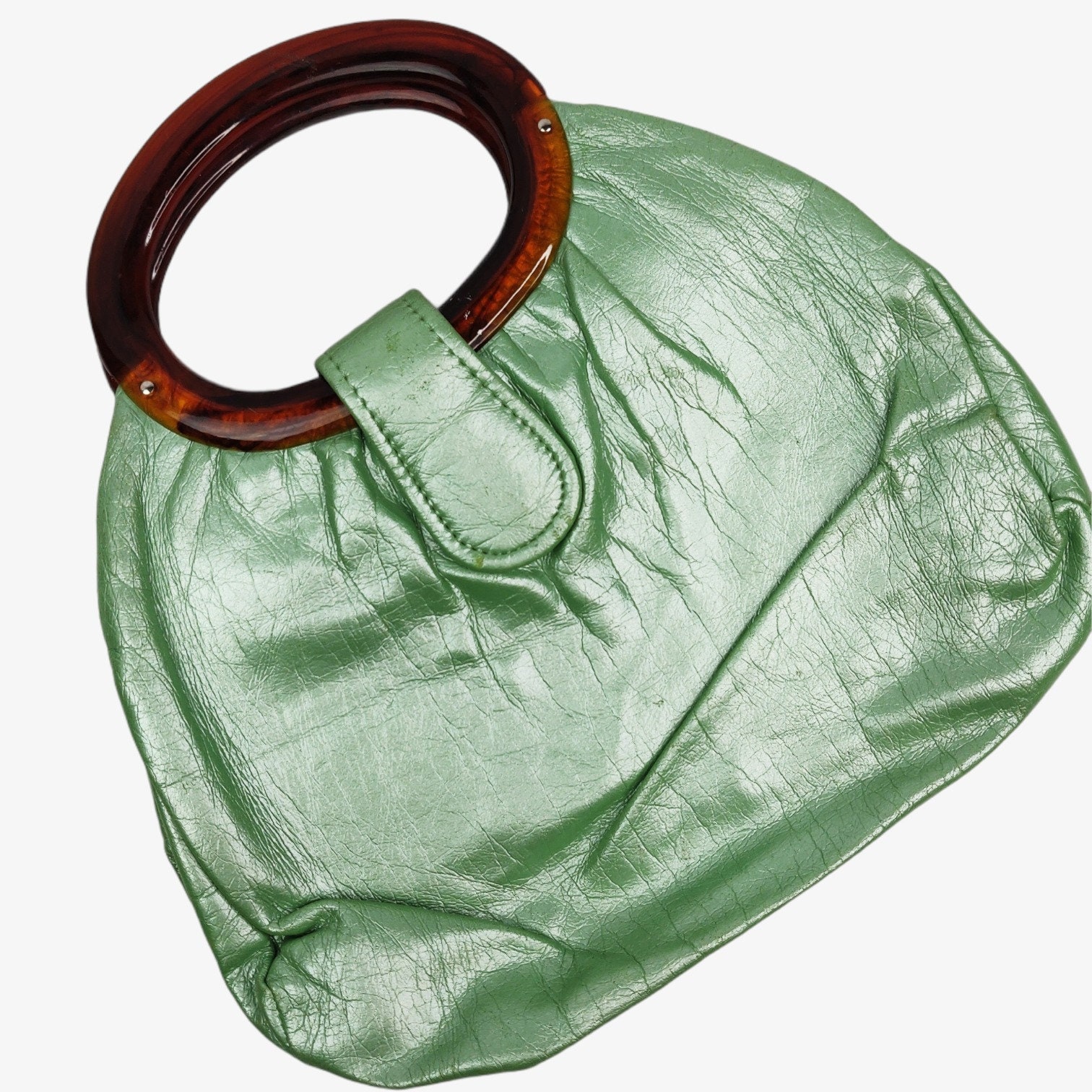 HK jelly toy boy Hermes design bag vintage green