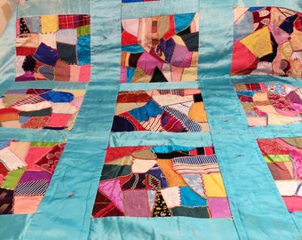 1940年代のクレイジーキルト | マルチカラーパッチワーク - Etsy 日本