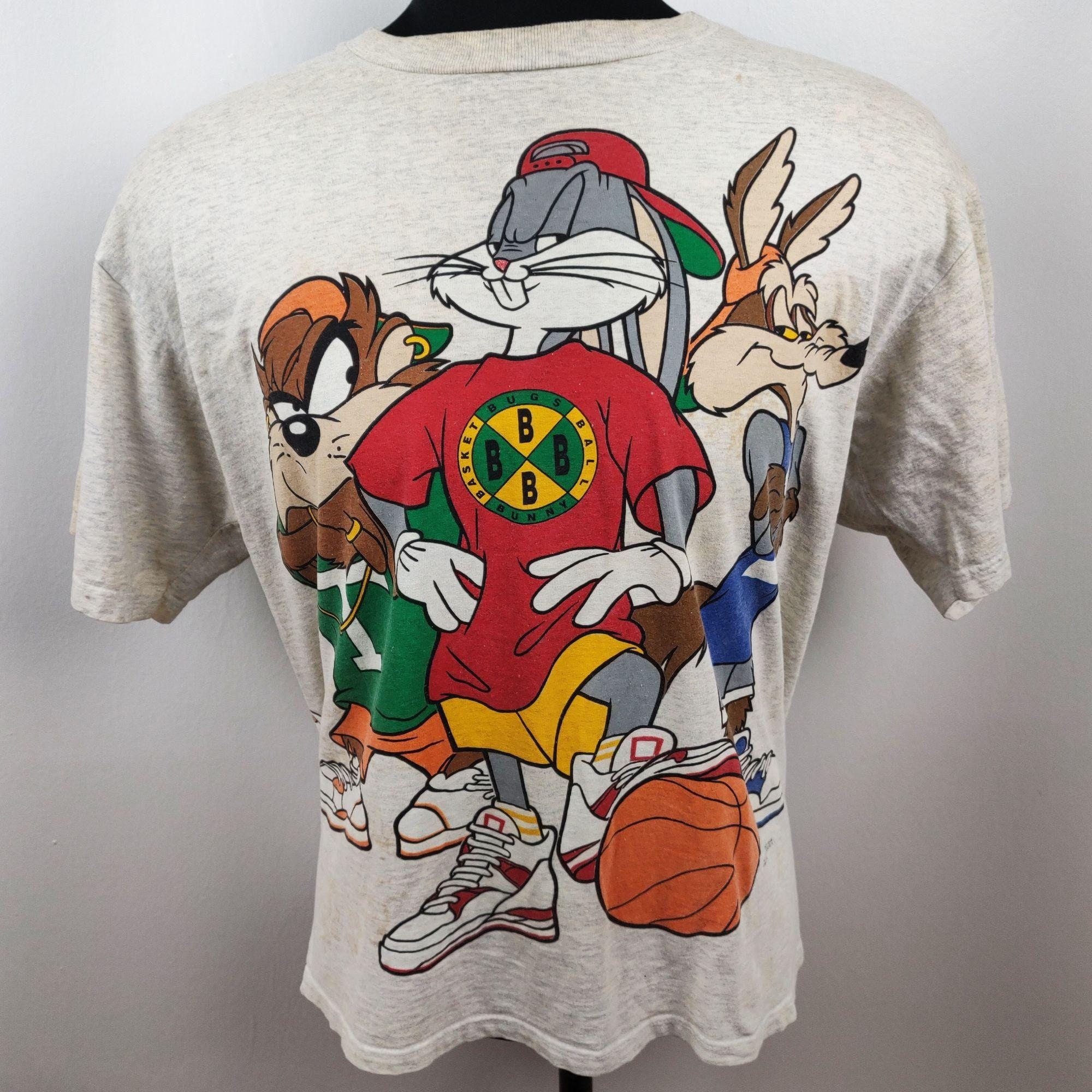 Vintage Nba San Antonio Spurs Looney Tunes Taz Shirt - High-Quality Printed  Brand