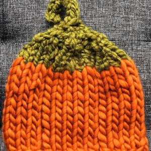 The WHōōKNITS &quot;Pumpkin&quot; Hand-knit Wool Hat