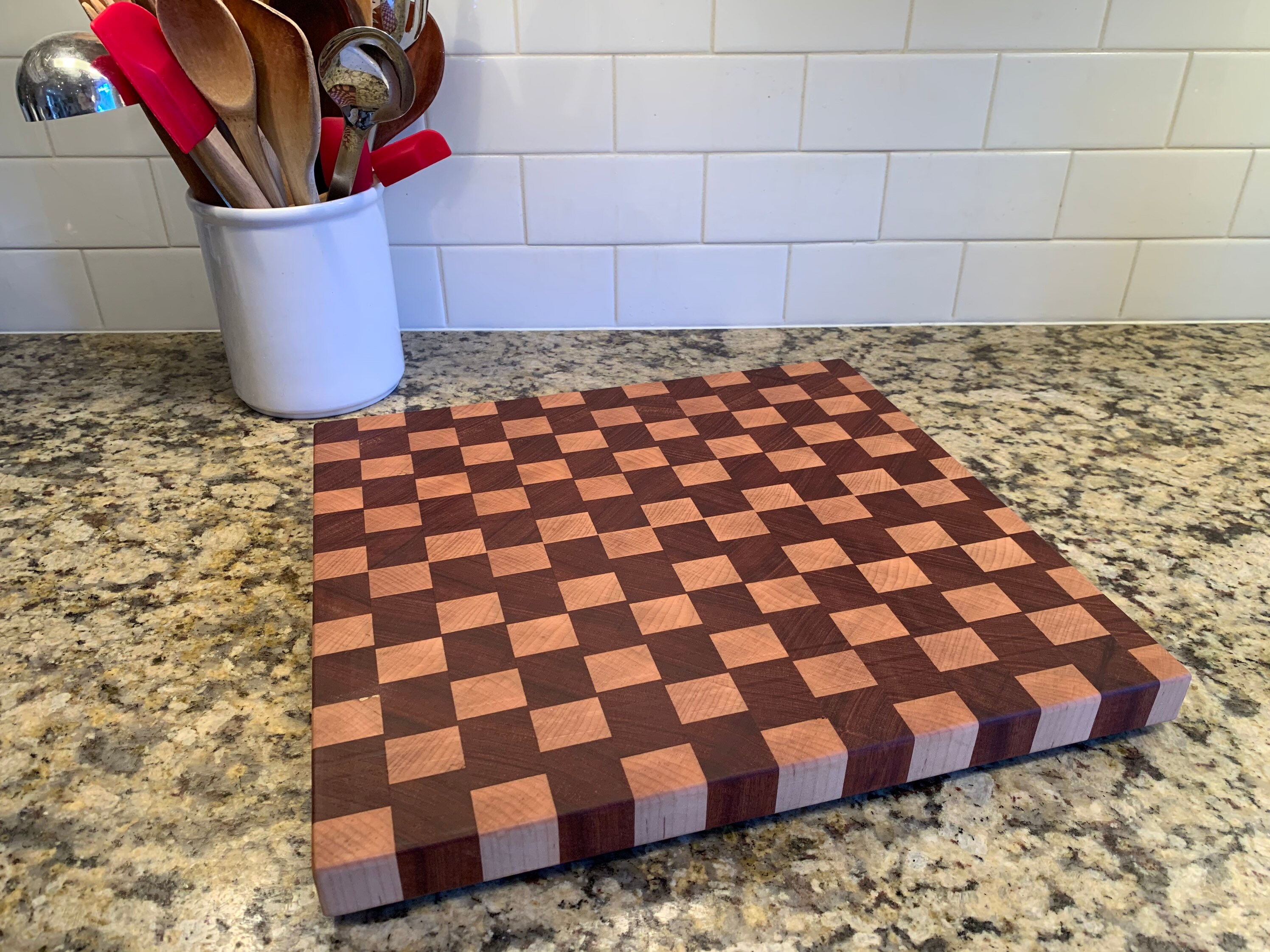 Checker Board Style Cutting Board Etsy