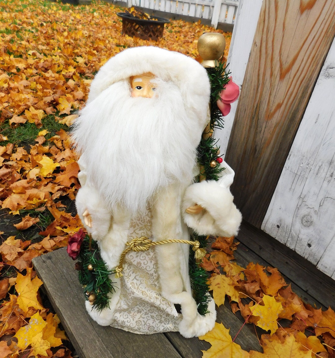 Vintage Santa Christmas Tree Topper, 18 1990's, Father Christmas, Kris