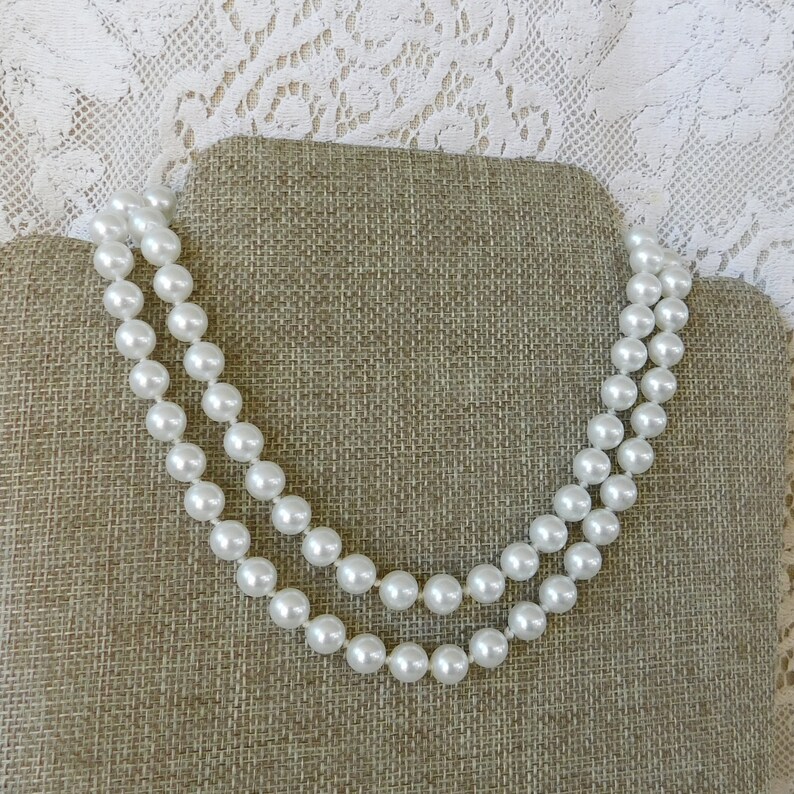Quality Glass Faux Pearl Necklace Bridal Jewelry Pearl Wedding Necklace Bridal Wear