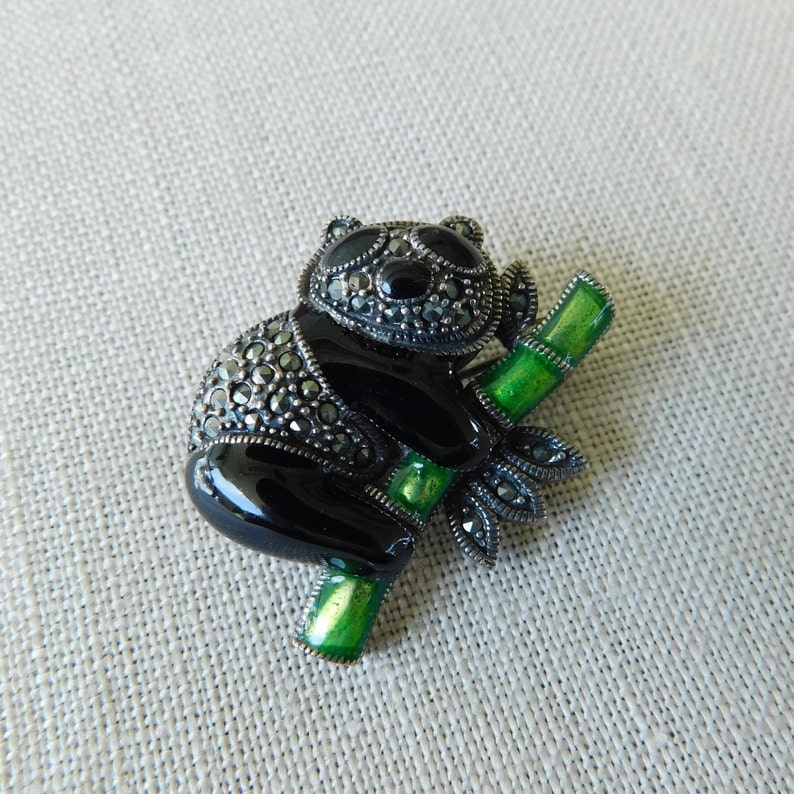 Koala Bear Pin Enameled Marcasite Pave/' Koala Bear Brooch Sterling Silver /& Marcasite Koala Bear Brooch